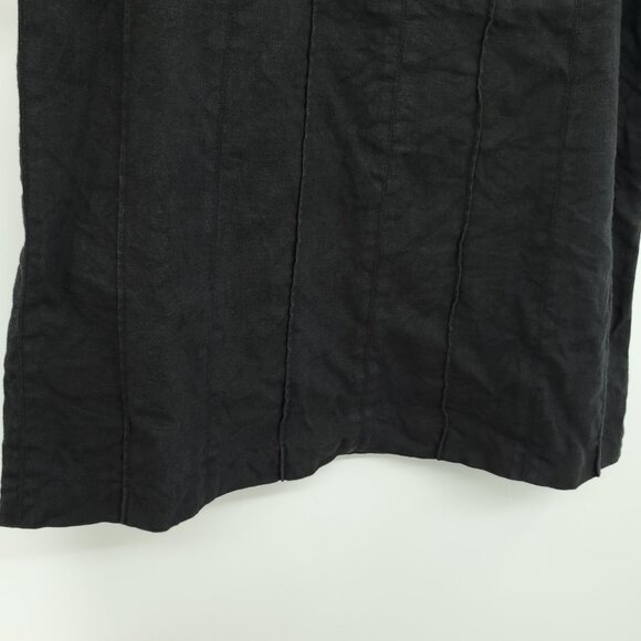 Talbots Irish Linen A-Line Mini Skirt 12 Black - Picture 6 of 13